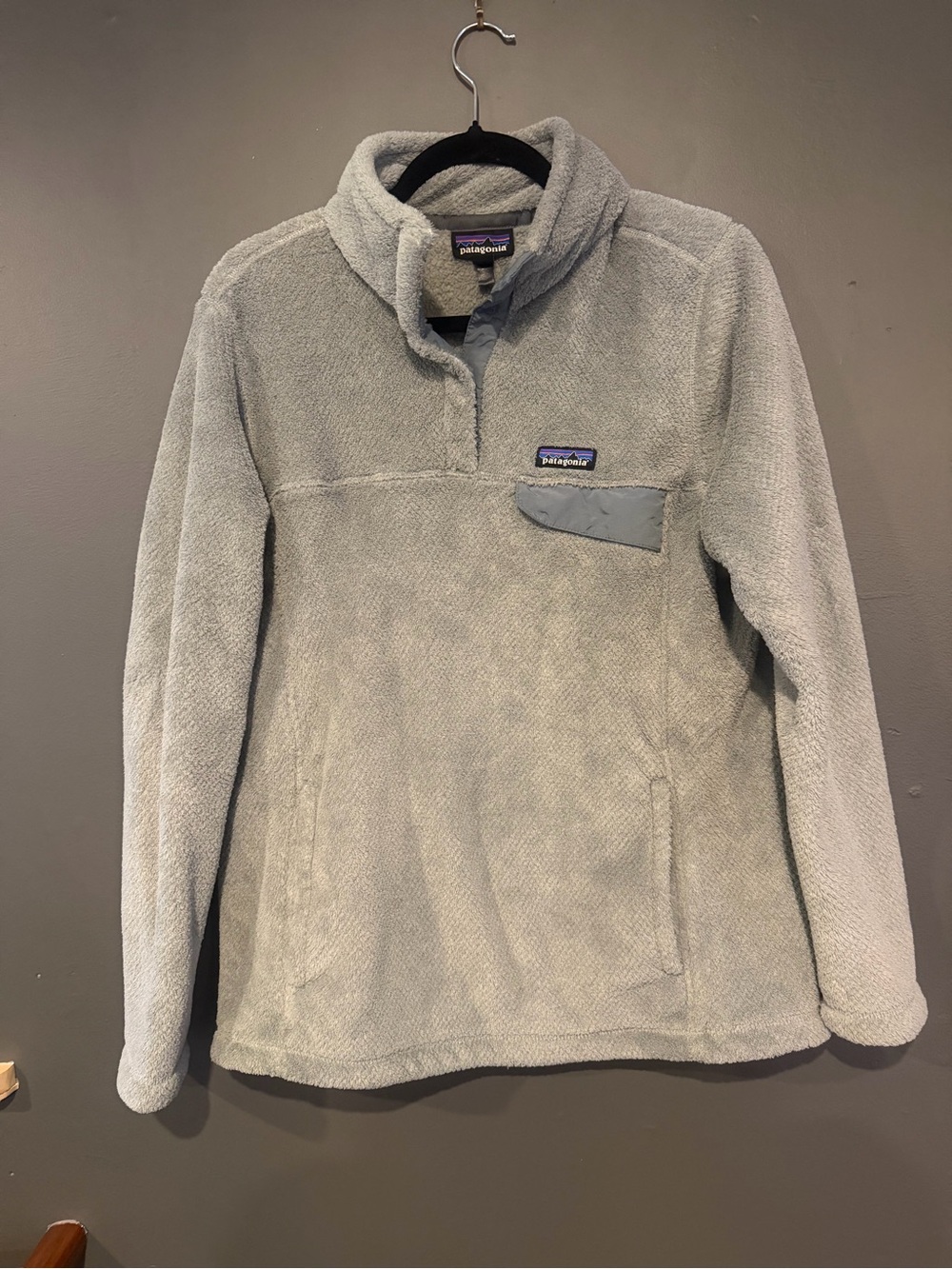 Patagonia Light Gray Kids' Pullover Fleece Jacket